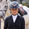 Shires Karben Alina Ellipse Wide Peak Riding Hat - Black/Rose